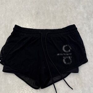 ALO Yoga Jet Black Athletic Shorts
